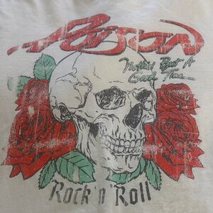 Graphic Rock 'n Roll White T-Shirt